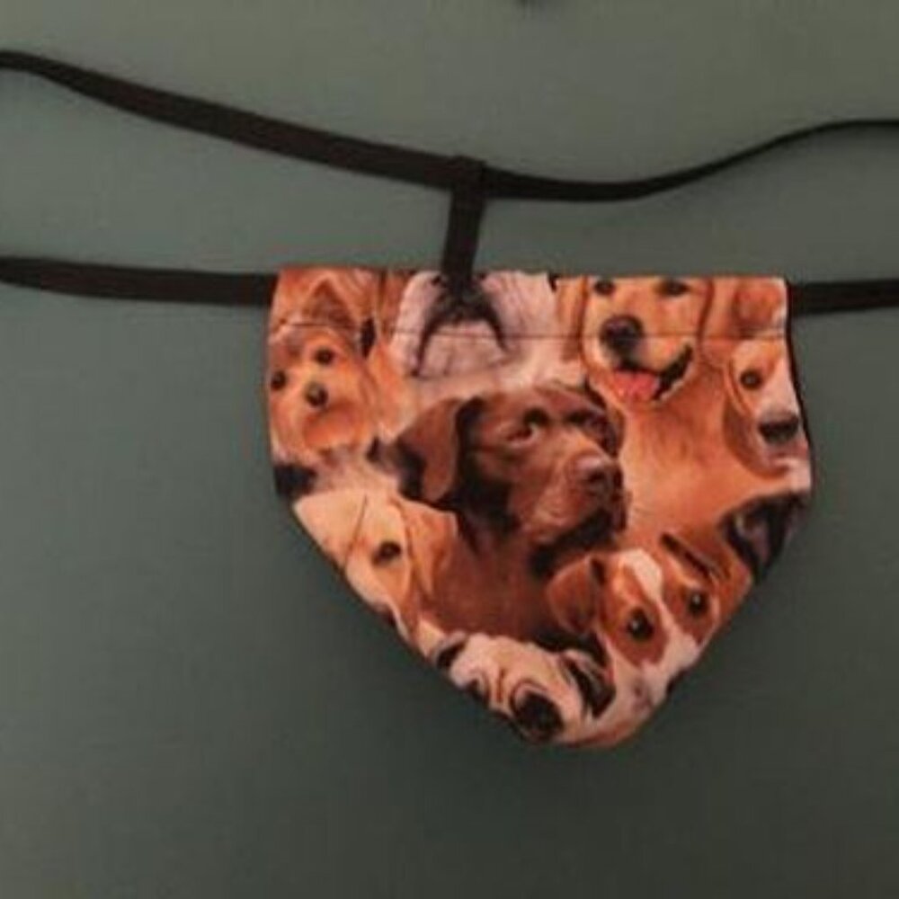 Mens DOGS Puppy Pup Animal Gstring Thong Male Sexy Underwear
